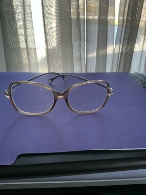 CHANEL Women's Translucent Light Brown Oversized Glasses